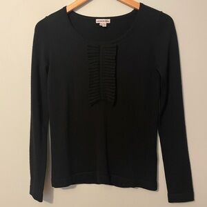 Lacoste Black Wool Blend Sweater Size Small
